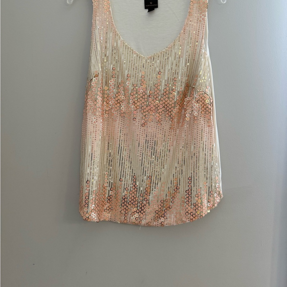 Worthington Cream Sleeveless Top